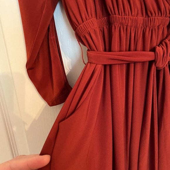 Boston Proper Cold Shoulder Surplice Jumpsuit - Size S - Picture 6 of 11